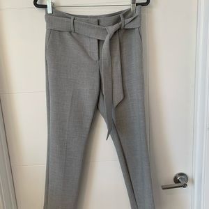 *2/$50* LOFT Gray Pants with Tie Belt